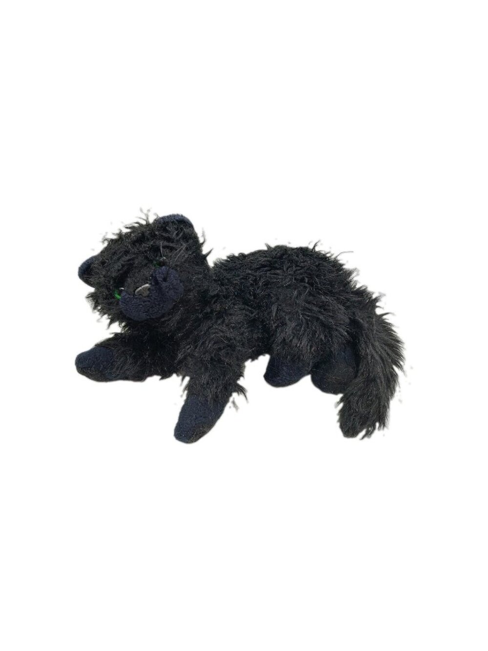 Ty classic Moonstruck Black Cat Plush No Ribbon Green Eyes 2006 Retired